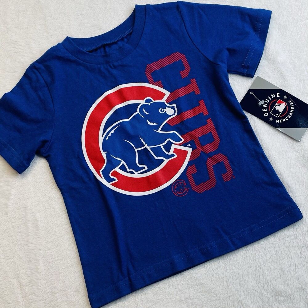 Chicago Cubs MLB Shirt Walking Bear Cub Blue 2T New